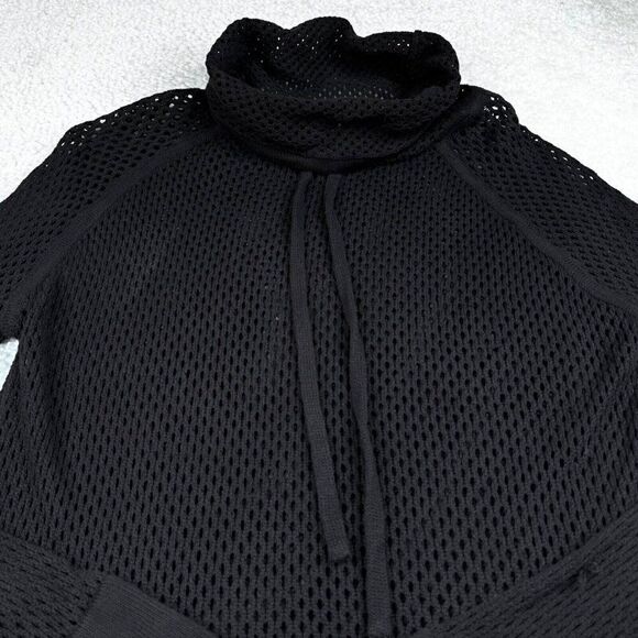 Prana Translucent Cowl Neck Sweater Black - Picture 9 of 11